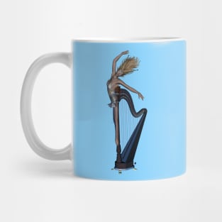 Music, wonderful fantasy harp with women Mug